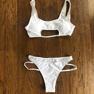 White bikini size small
